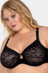 Curvy Couture Lace Unlined Underwire Bra